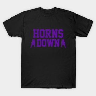 Horns Down - Black/Purple T-Shirt